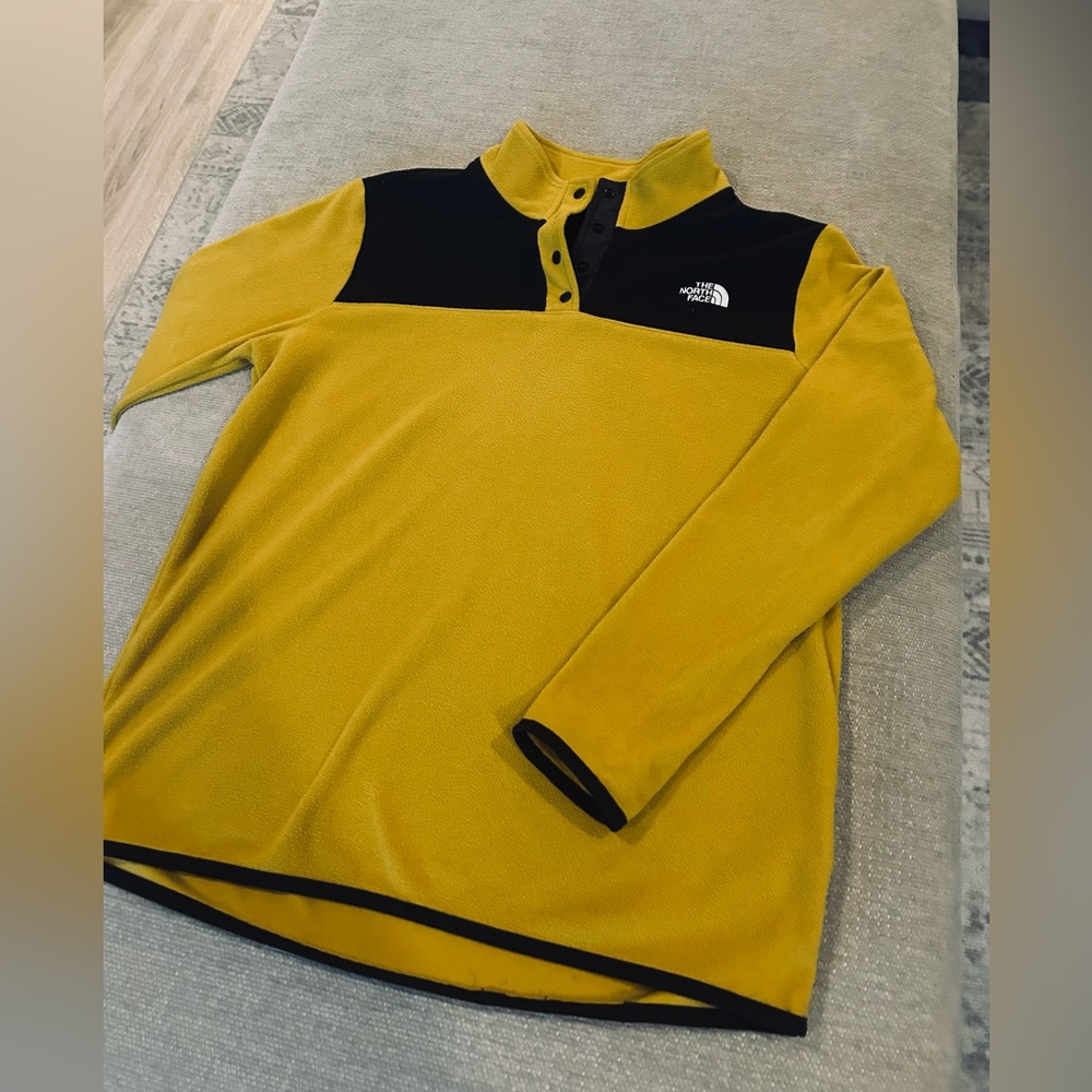 The North Face Mustard and Black Fleece